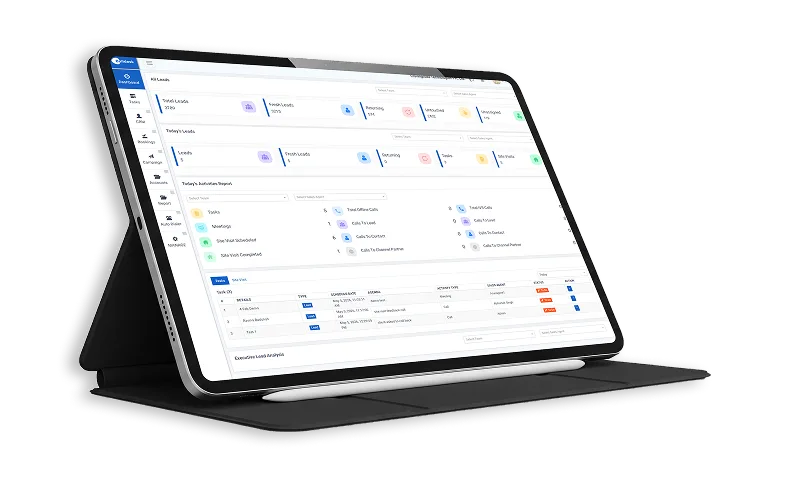 Buildesk lead management screen